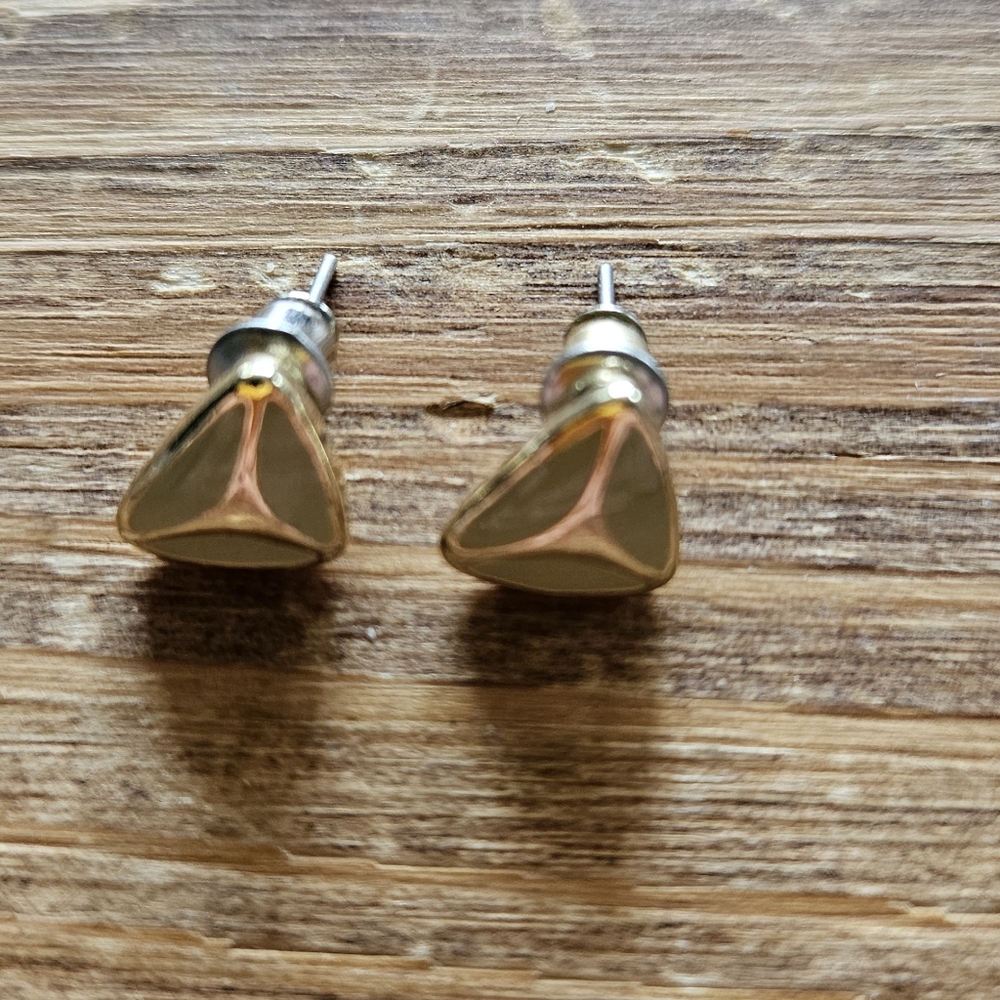 GreenTriangle Stud Earrings